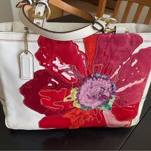 Coach Tote Purse Poppy for Peace Gallery - READ Description
